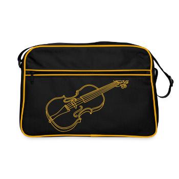 Violin / fiddle - Retro Bag - black/gold - Front
