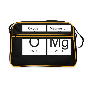 Chemistry OMG - Oh My God - Retro Tasche - Schwarz/Gold - Vorne