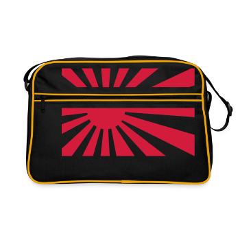 Japan Flag Nippon - Retro Bag - black/gold - Front