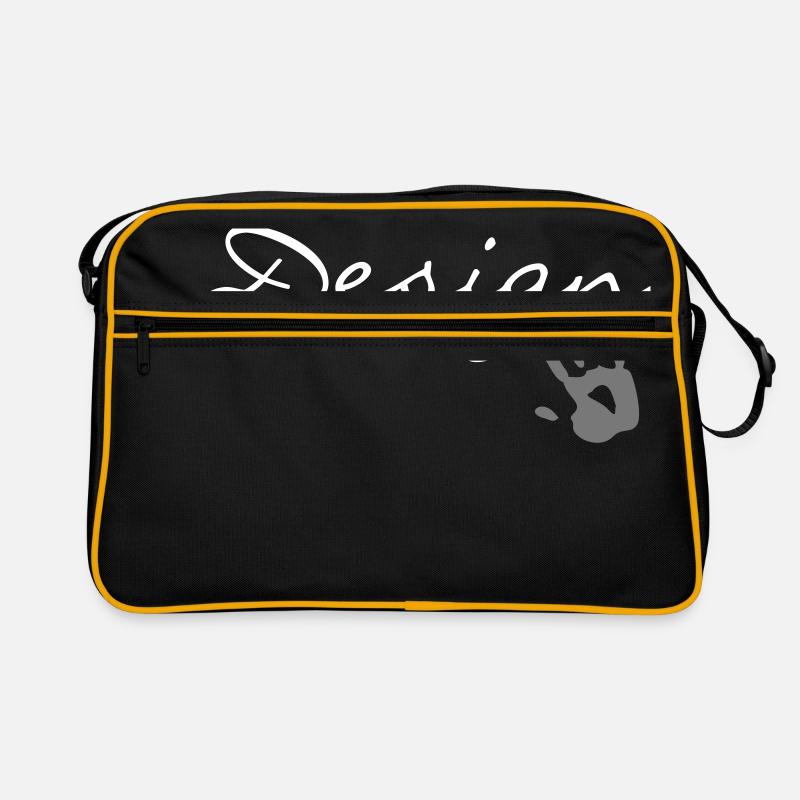 design - Retro Tasche - Schwarz/Gold