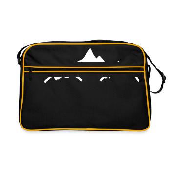 mountains - Retro Bag - black/gold - Front