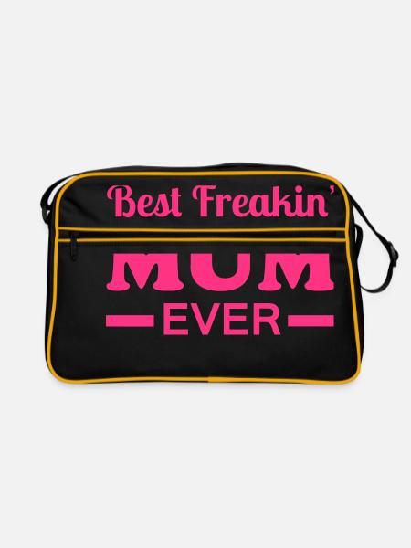 Mum - Retro Bag - black/gold - Front