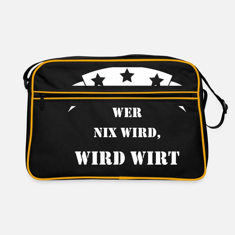 wer nix wird wird wirt Retro Tasche