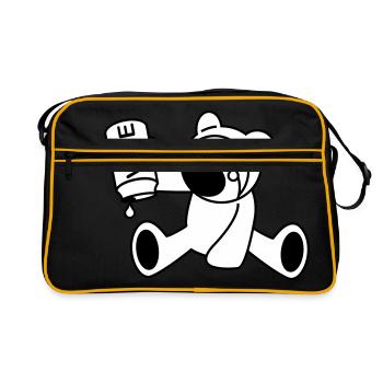 Ourson - Sac Retro - noir/or - Devant