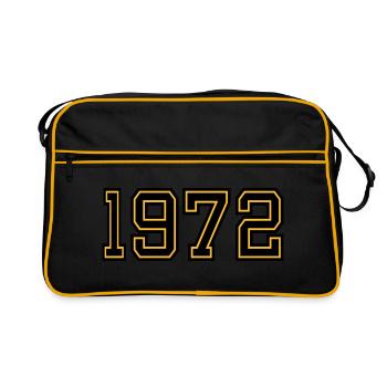 Année de naissance : 1972 - Sac Retro - noir/or - Devant