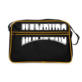 Hamburg College - Retro Tasche - Schwarz/Gold - Vorne