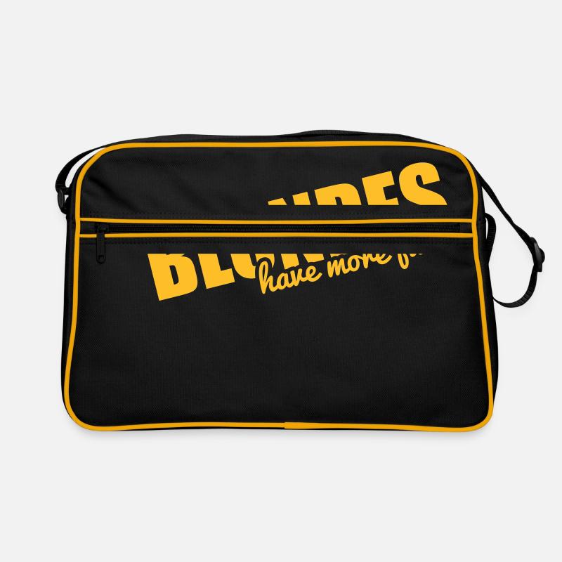 Blondes have more fun! - Sac Retro - noir/or