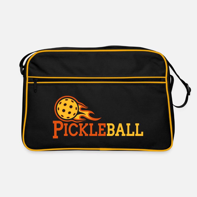 Pickleball Text Paddleball | Colors changeable Retro Bag