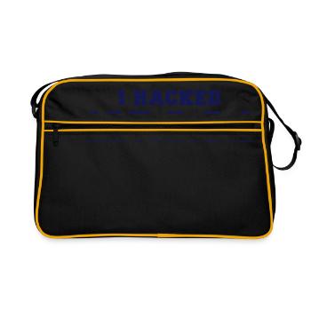 I hacked 127.0.0.1 - Retro Bag - black/gold - Front