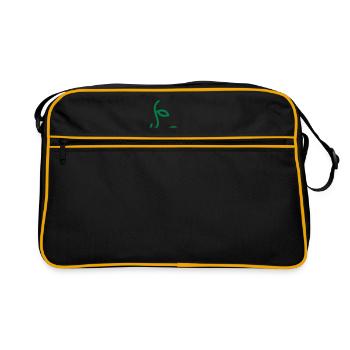 Kräuterhexe - Retro Tasche - Schwarz/Gold - Vorne