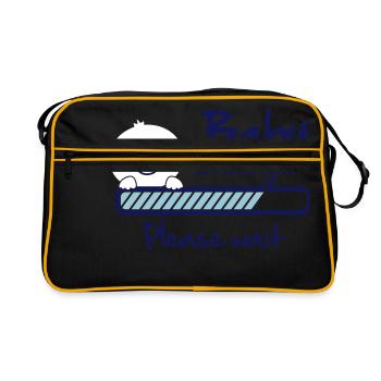 Baby loading - please wait - Retro Bag - black/gold - Front
