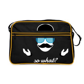 so what sir - Retro Bag - black/gold - Front