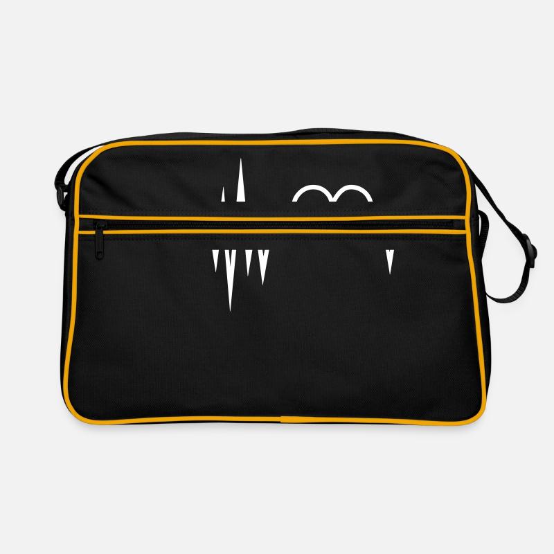 Pulse, frequency, heartbeat, Valentines Day, heart Retro Bag