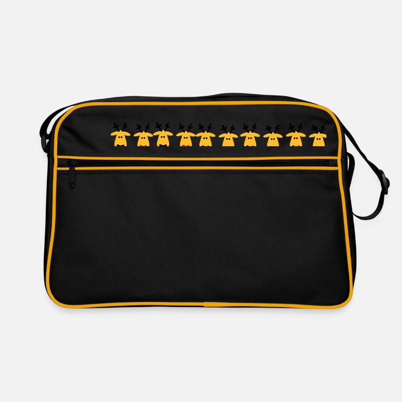 christmas reindeer crew Retro Bag