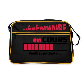 vétérinaire en cours - Sac Retro - noir/or - Devant
