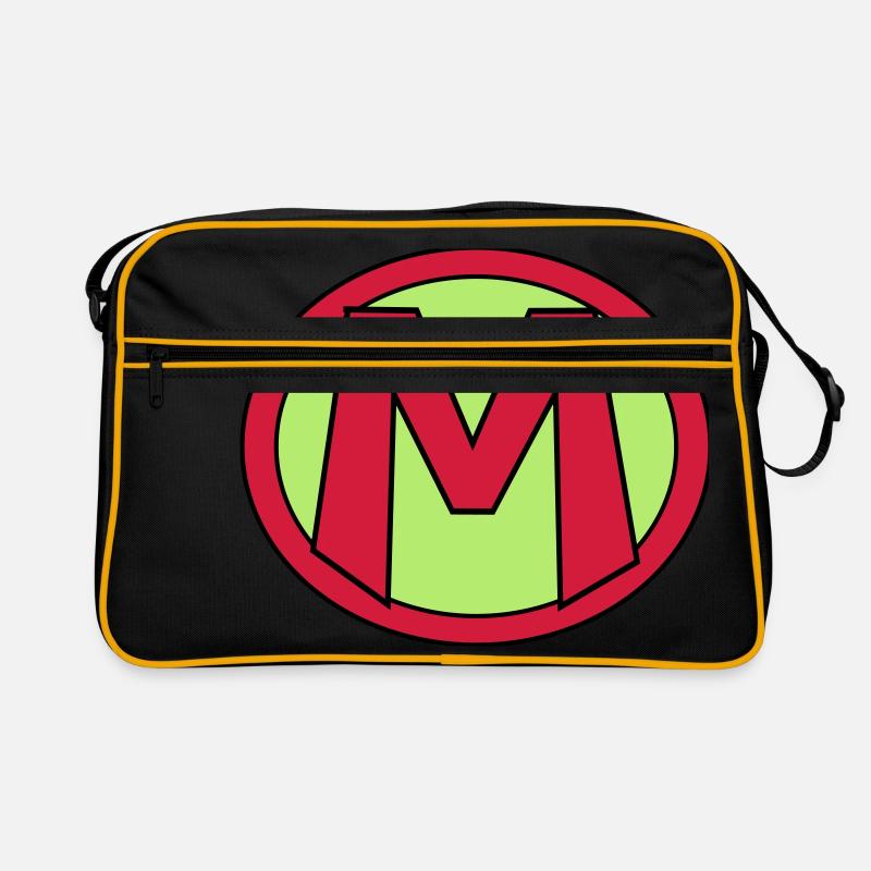 Super, Superheld, Superheldin, Hero, M Retro Tasche