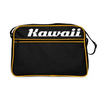 Kawaii - Retro Tasche - Schwarz/Gold - Vorne