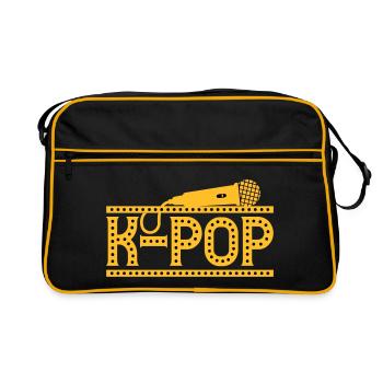 K-POP. K-Pop Microphone | Colors can be changed - Retro Bag - black/gold - Front