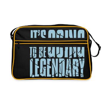 it's going to be legendary II - Retro Bag - black/gold - Front