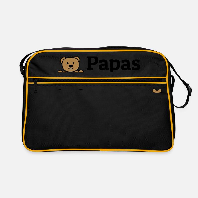 Papas Liebling - Retro Tasche - Schwarz/Gold