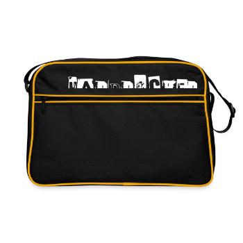 Cadeau dur Rocker Music Festival - Sac Retro - noir/or - Devant