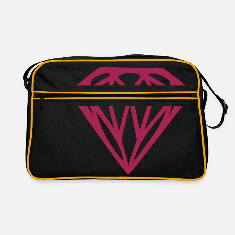 diamond - diamant Retro Tasche