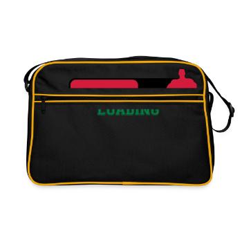Loading - Retro Tasche - Schwarz/Gold - Vorne