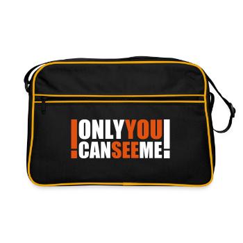 only you can see me - Sac Retro - noir/or - Devant