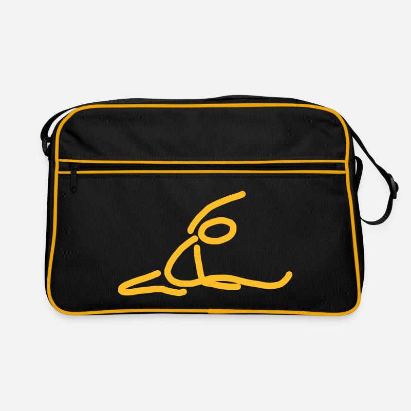 iYpsilon stretch - Retro Tasche - Schwarz/Gold