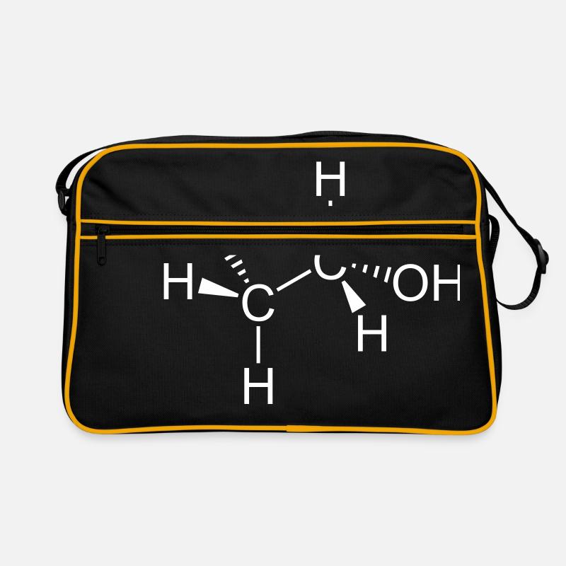 Ethanol Alcohol Molecule Retro Bag