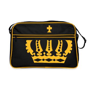 Crown Winner King Queen Princess - Sac Retro - noir/or - Devant