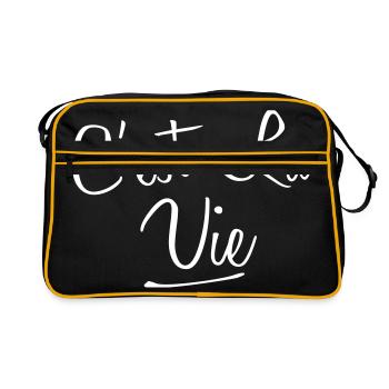 Cest La Vie - Retro Bag - black/gold - Front