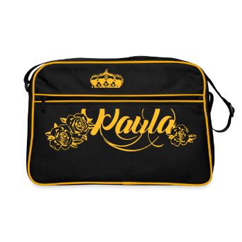 Paula - Sac Retro - noir/or - Devant