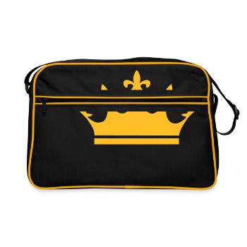 Crown Winner King Queen Princess - Sac Retro - noir/or - Devant