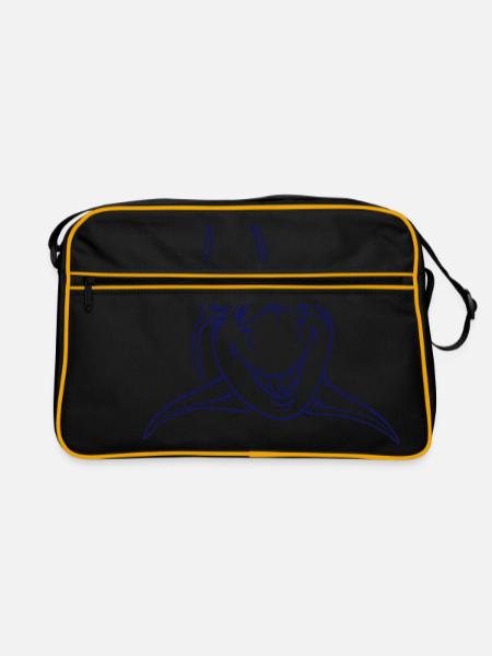 Hai - Retro Tasche - Schwarz/Gold - Vorne