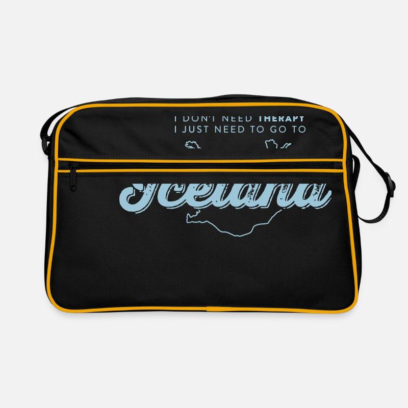 I don't need Therapy, I just need to go to Iceland Retro Tasche