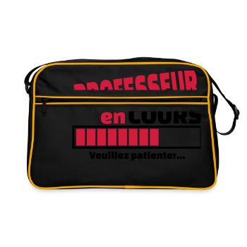 professeur en cours - Sac Retro - noir/or - Devant