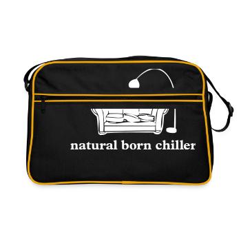 COUCH CHILLER - Sac Retro - noir/or - Devant