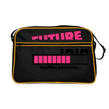 future tata veuillez patienter - Sac Retro - noir/or - Devant