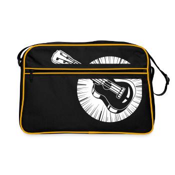 shirt de Guitar Partner - Baby Ukulele - Sac Retro - noir/or - Devant