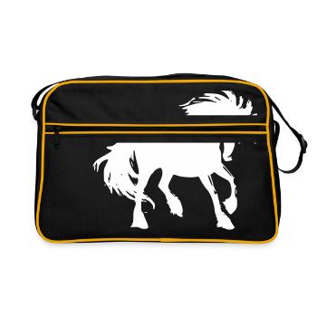 Einhorn - Retro Bag - black/gold - Front