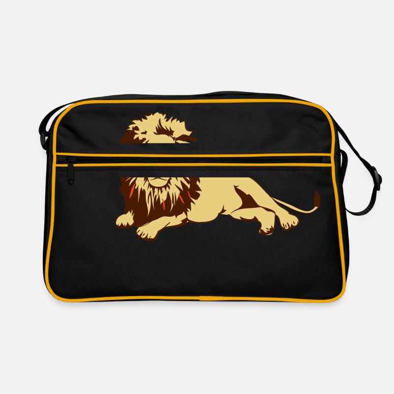 Lion (couché) Sac Retro
