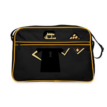 Chess Nerd Hobby Board Game Gift Glasses Cool - Retro Bag - black/gold - Front