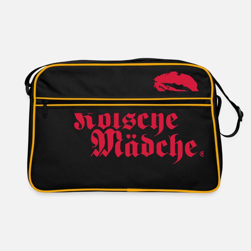 Kölsche Mädche Kiss - Cities - Retro Tasche - Schwarz/Gold