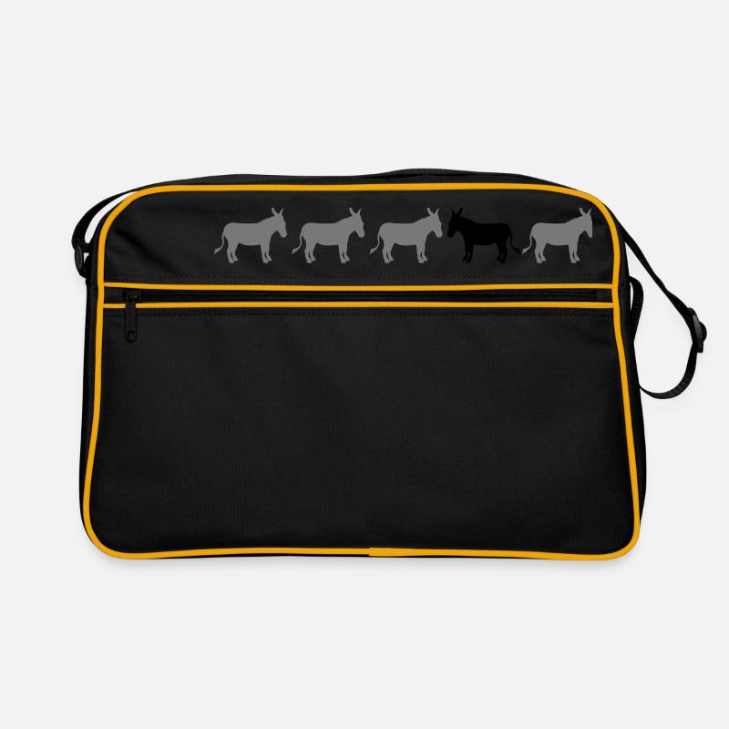 texte différent être différent âne cheval poney petit pac Sac Retro