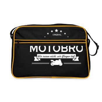 Motobro Superbike (Vecteur) - Sac Retro - noir/or - Devant