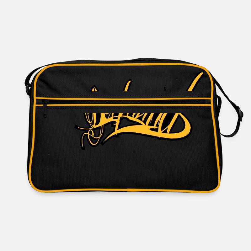 Dortmund - Retro Tasche - Schwarz/Gold