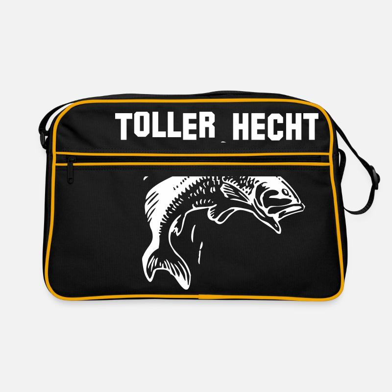 Grand brochet, pêcheur, pêcheur Sac Retro