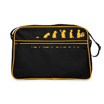 Evolution Messager - Sac Retro - noir/or - Devant