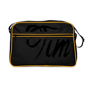 Tim - Retro Bag - black/gold - Front